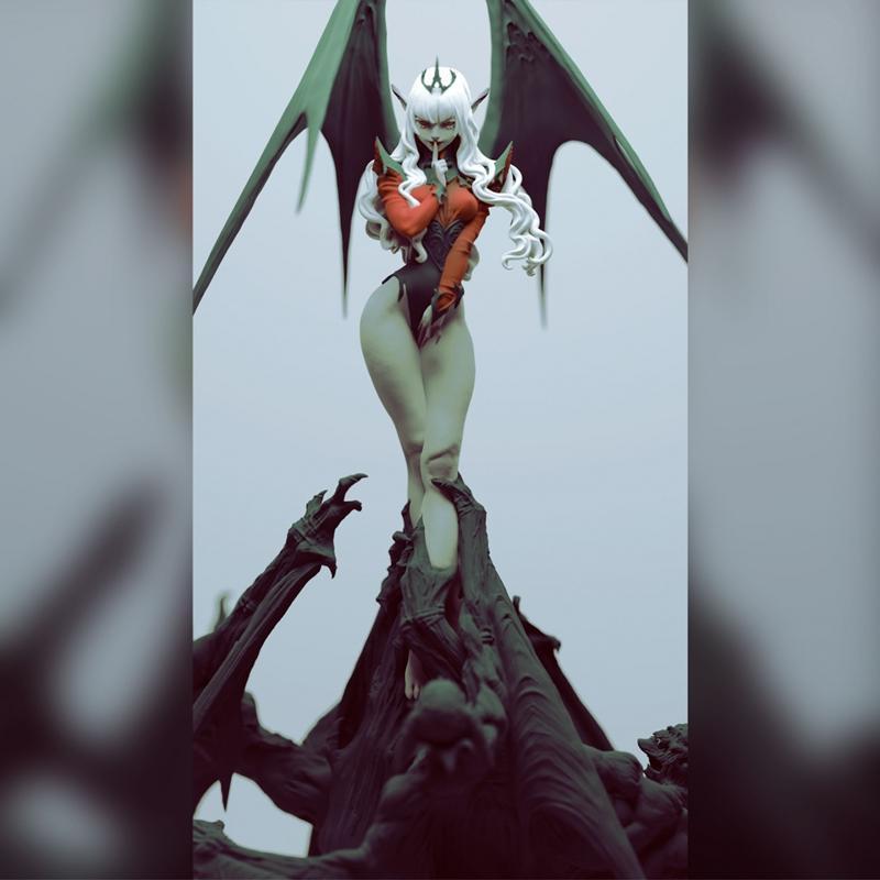 永夜公主 Nyx —— 3D打印模型|Nyx Princess of Eternal Night – 3D Print Model STL