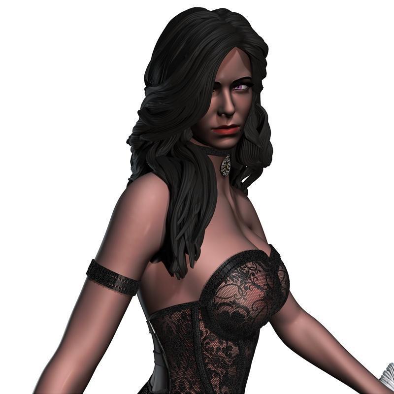 3D打印独角兽坐骑模型：永恩费尔女巫坐骑|Yennefer woman riding unicorn – 3D Print Model STL