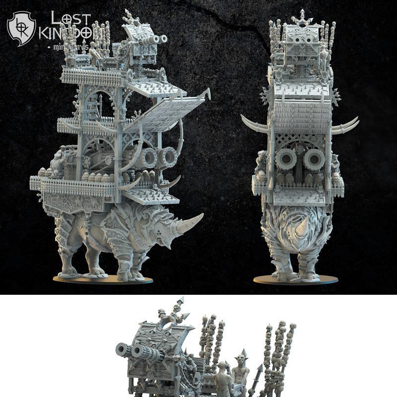 魔玛霍林攻城塔 3D打印模型|Magmhorin Siege Tower – 3D Print Model
