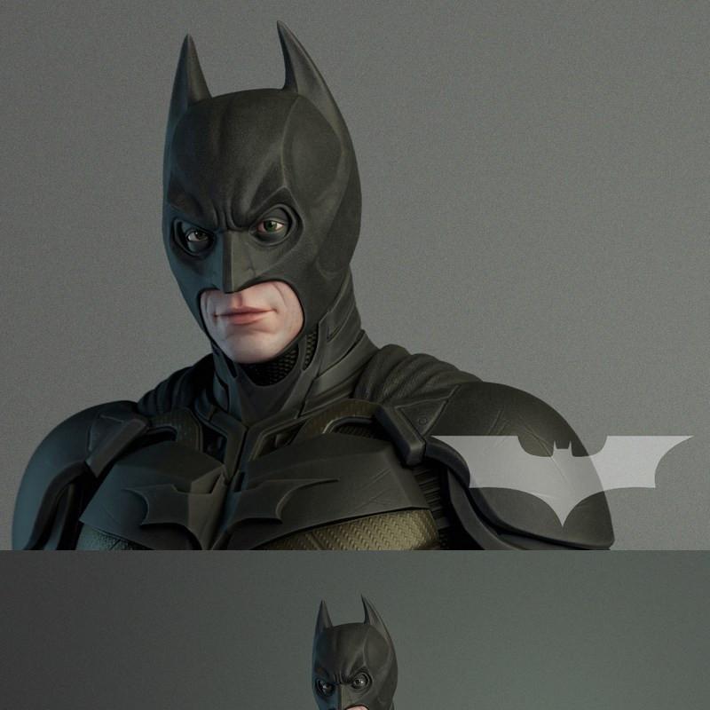 蝙蝠侠3D打印模型|Batman – The Dark Knight Movie – 3D Model Print