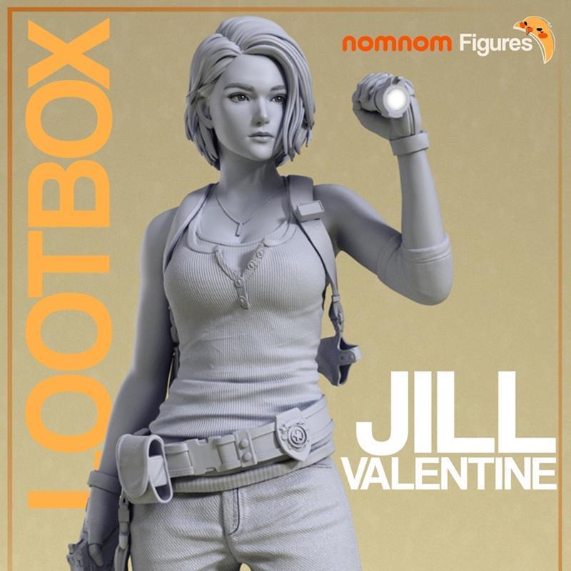 生化危机 Jill 芙兰西斯 3D打印模型|Nomnom Figures – Jill Valentine from Resident Evil – 3D Print Model STL