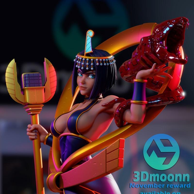 3D打印模型：Eliza角色动漫造型|3Dmoonn – Eliza – 3D Print Model STL