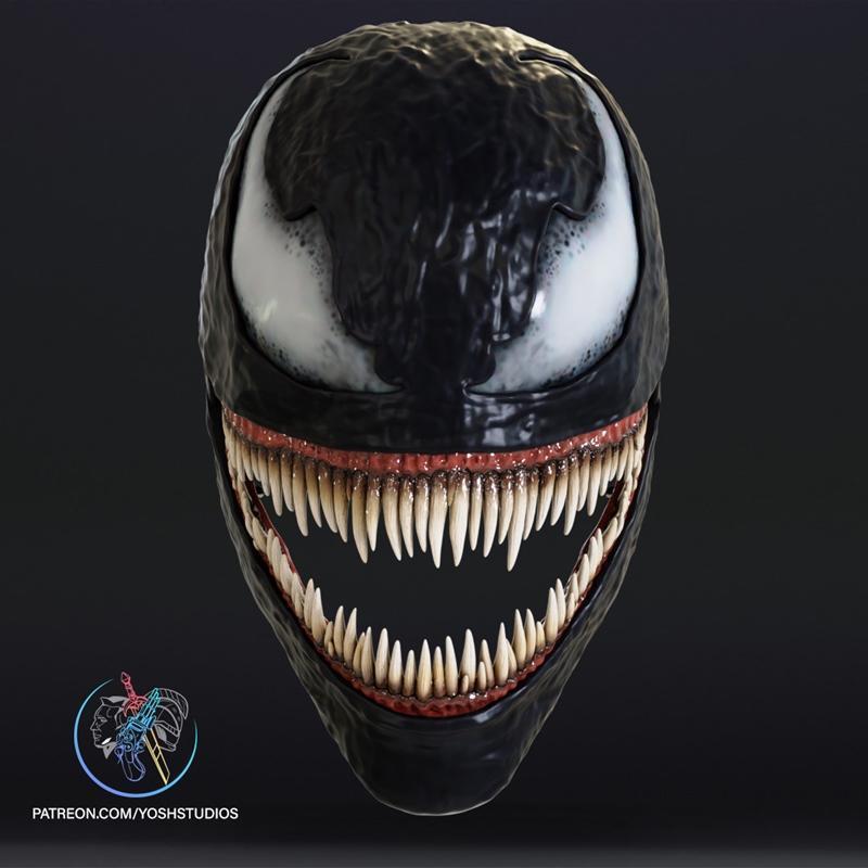 毒液蜘蛛侠2面具 3D打印模型|Venom Spiderman2 Mask – 3D Print Model STL