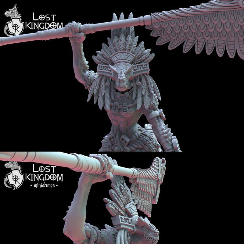 Coatlicue——铜质母神 3D打印模型|Coatlicue the Cuetzpal Mother – 3D Print Model