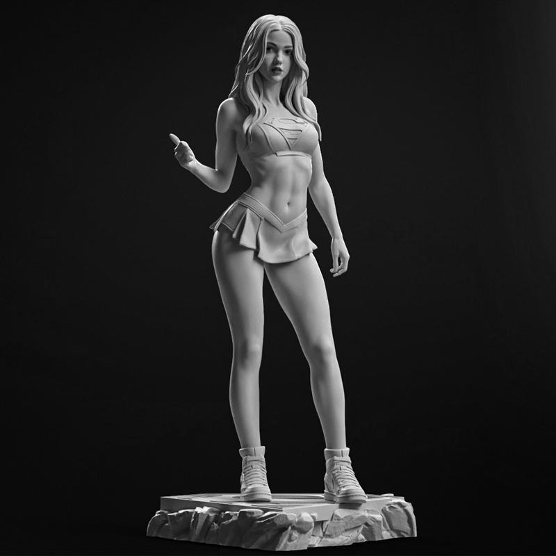 Stepanov工作室打造的超级女孩3D打印模型|Stepanov Sculpts – Super Girl – 3D Print Model STL