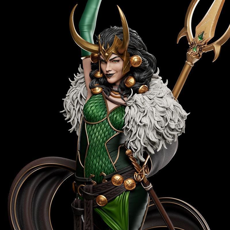 Ca 3d Studios - 女巫洛基 - 3D打印模型|Ca 3d Studios – Lady Loki – 3D Print Model STL