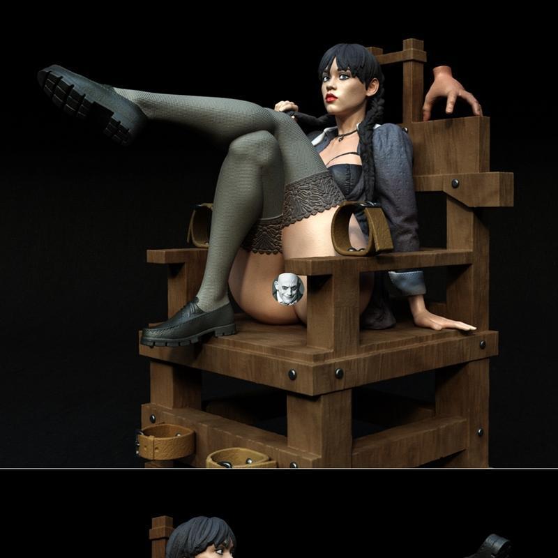 独家呈现 - 3D打印模型 - 动漫游戏角色 STL文件|Exclusive – Wednesday – 3D Print Model STL