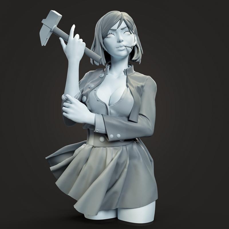 Goyd Figures – Nobara Kugisaki Bust – 3D Print Model STL