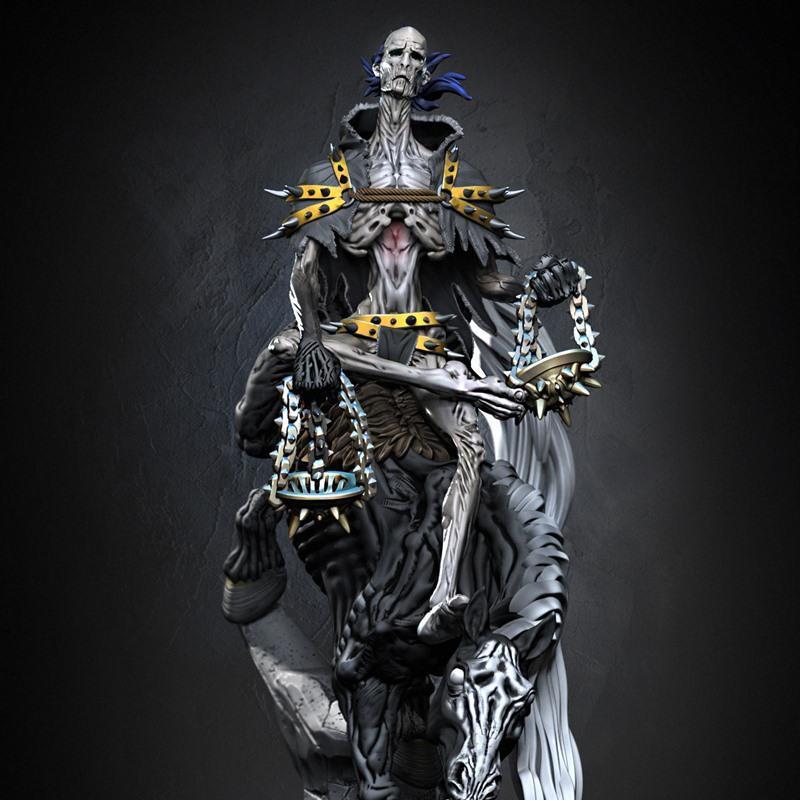 Famine Rider – Four Horsemen – 3D Print Model STL