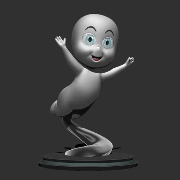 小大头——卡斯per友好的幽灵——3D打印模型|Little Big Head – Casper The Friendly Ghost – 3D Print Model STL