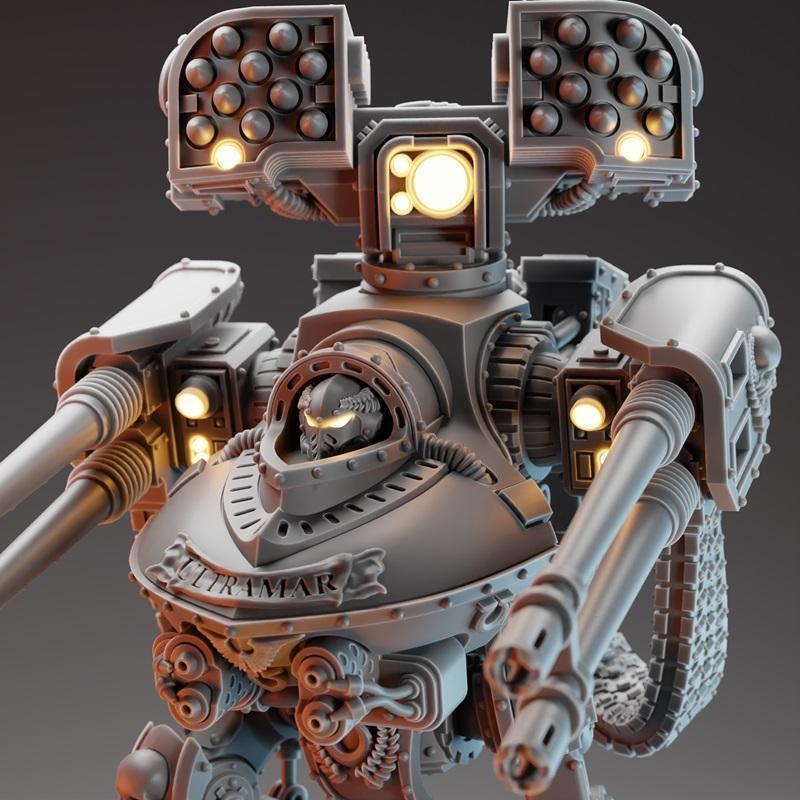 黑石迷你模型 - 超级华丽先锋卫士 - 3D打印模型|Blackrock Miniatures – Ultra Fancy Vanguard Vindicator – 3D Print Model STL