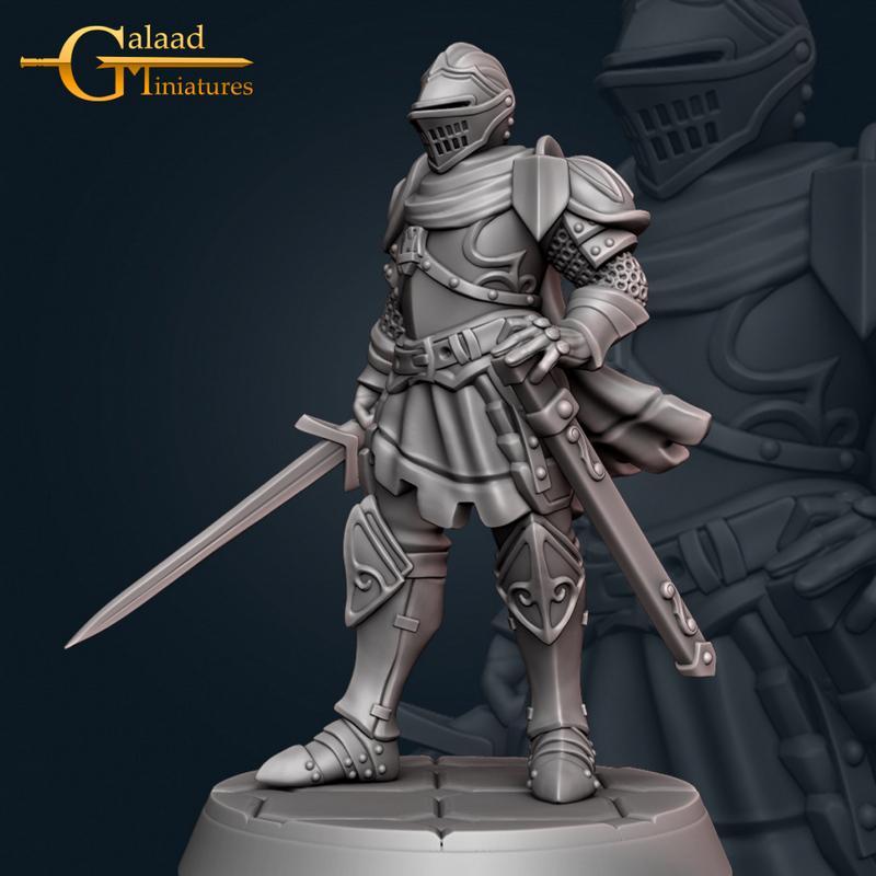 Galaad迷你模型——骑士03 3D打印版|Galaad Miniatures – Knight 03 – 3D Print Model