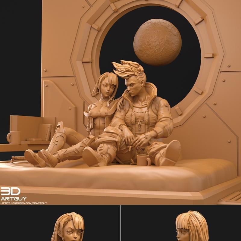 3DArtGuy作品集：动漫游戏角色3D打印模型合集|3DArtGuy Pack – 3D Print Model STL