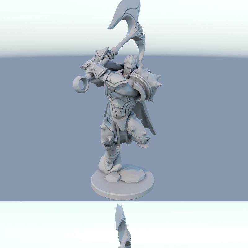 英雄联盟 Darius 3D打印模型|Darius League of Legends – 3D Print Model STL