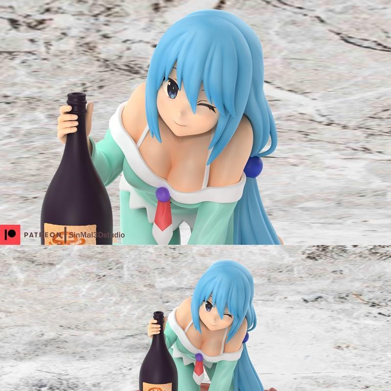 Sin3D工作室 - 水之精灵 - 3D打印模型|Sin3Dstudio – Aqua – 3D Print Model STL