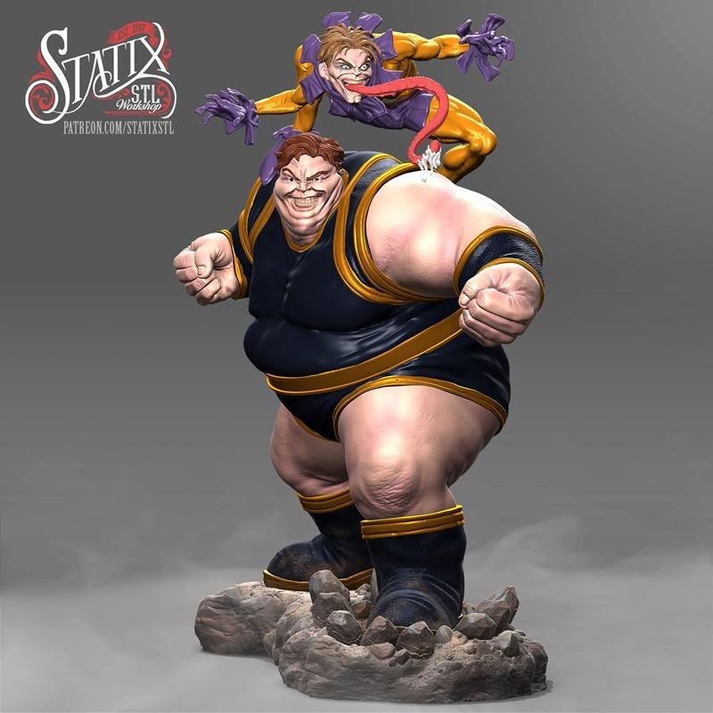 STATIX blobs与Toad 3D打印模型|STATIX STL Workshop – Blob and Toad – 3D Print Model STL