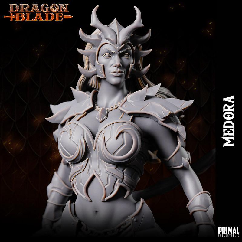Medora暗影女王 3D打印模型|Medora – Dark Queen – 3D Print Model