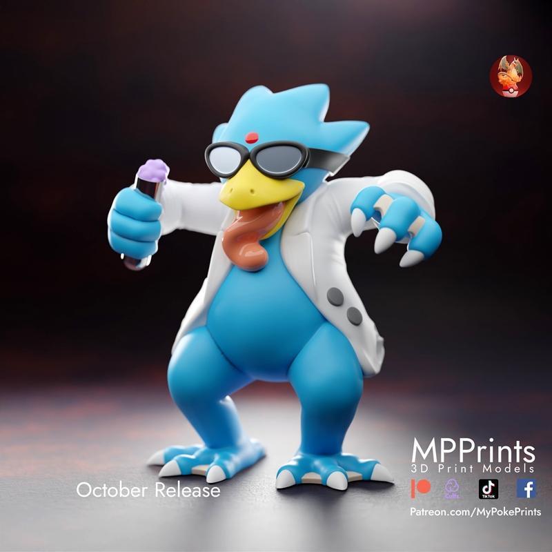 Pumkpin 3D打印模型：Eevee与Sci Duck角色收藏|Pumkpin Eevee and Sci Duck – 3D Print Model STL