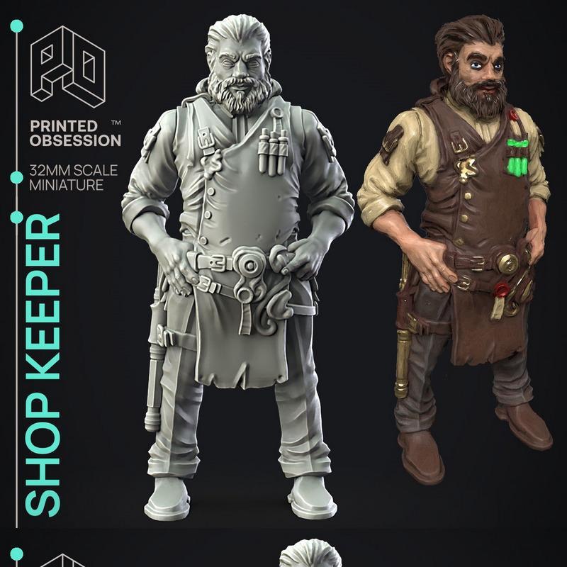 店铺守护者 - 3D打印模型|Shop Keeper – 3D Print Model