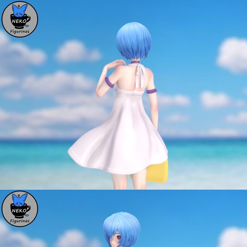 Eva角色夏装人偶模型 3D打印 STL文件|Neko Figurines – Asuka and Rei Summer Dress (Eva) – 3D Print Model STL