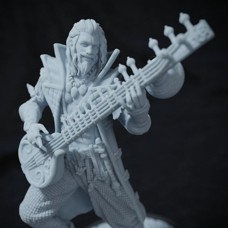 乌尔登诗人 3D打印模型|Uldon the Bard – 3D Print Model