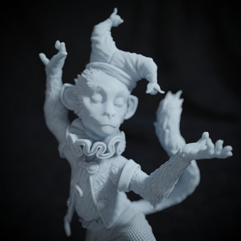 舞动的猴子——3D打印模型|Dancing Monkey – 3D Print Model