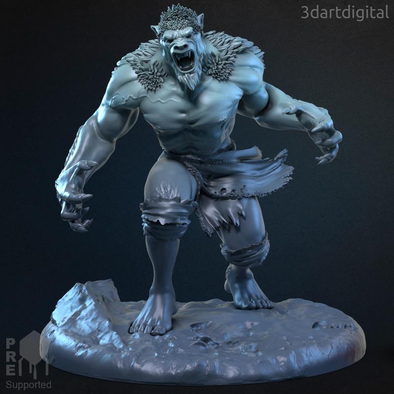 Yeti - 3D打印模型 - 动漫游戏角色模型|Yeti – 3D Print Model