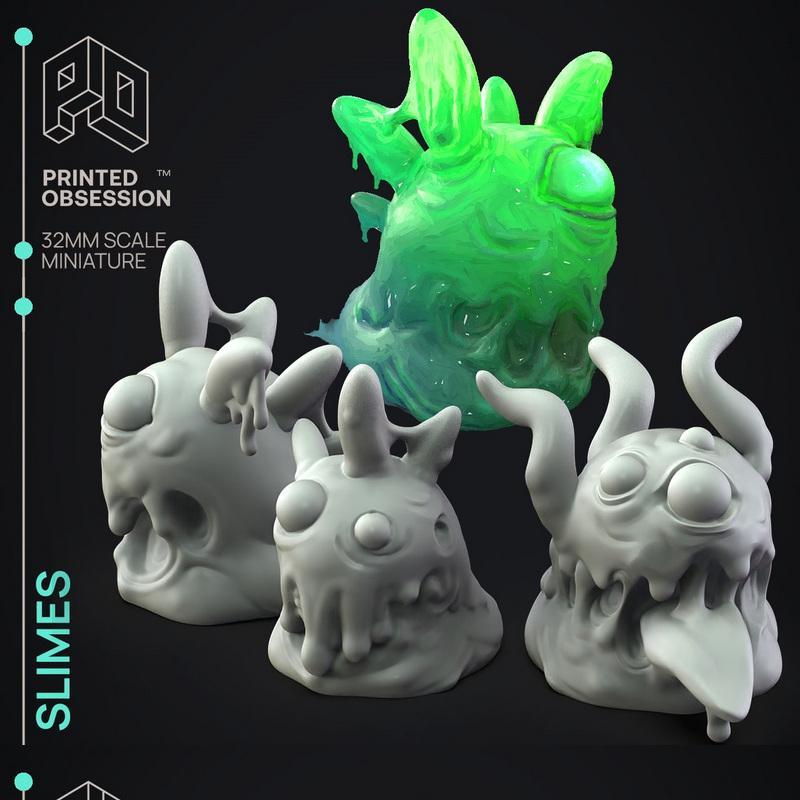 Slimes 3D打印模型|Slimes – 3D Print Model