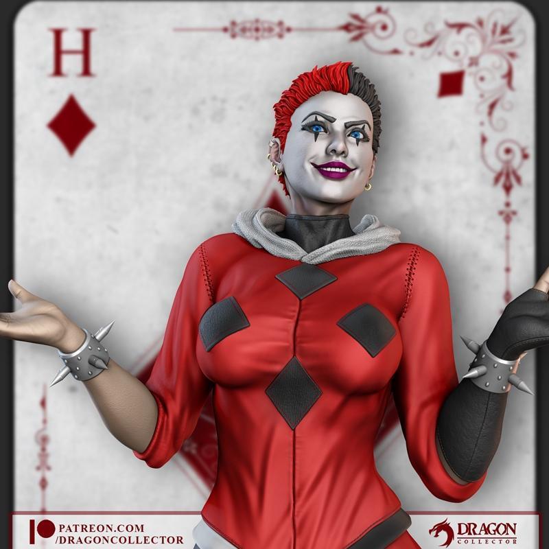 Dragon Collector – Harley Quinn – 3D Print Model STL