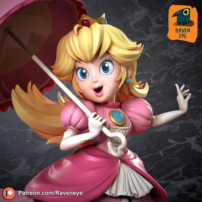 瑞文之眼 - 芙蓉公主 - 3D打印模型|Raven Eye – Princess Peach – 3D Print Model STL