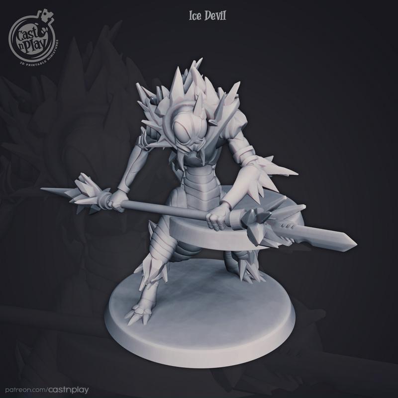 冰鬼——3D打印模型|Cast n Play – Ice Devil – 3D Print Model