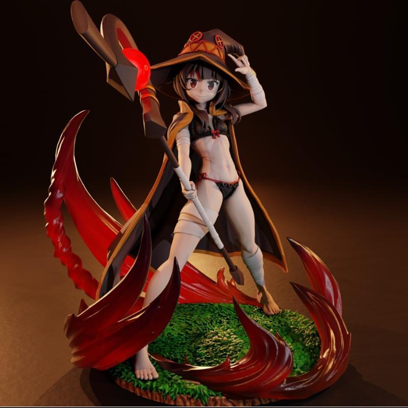梅格米努斯性感攻击——咒术回战3D打印模型|Megumin Sexy Attack – Konosuba – 3D Print Model STL