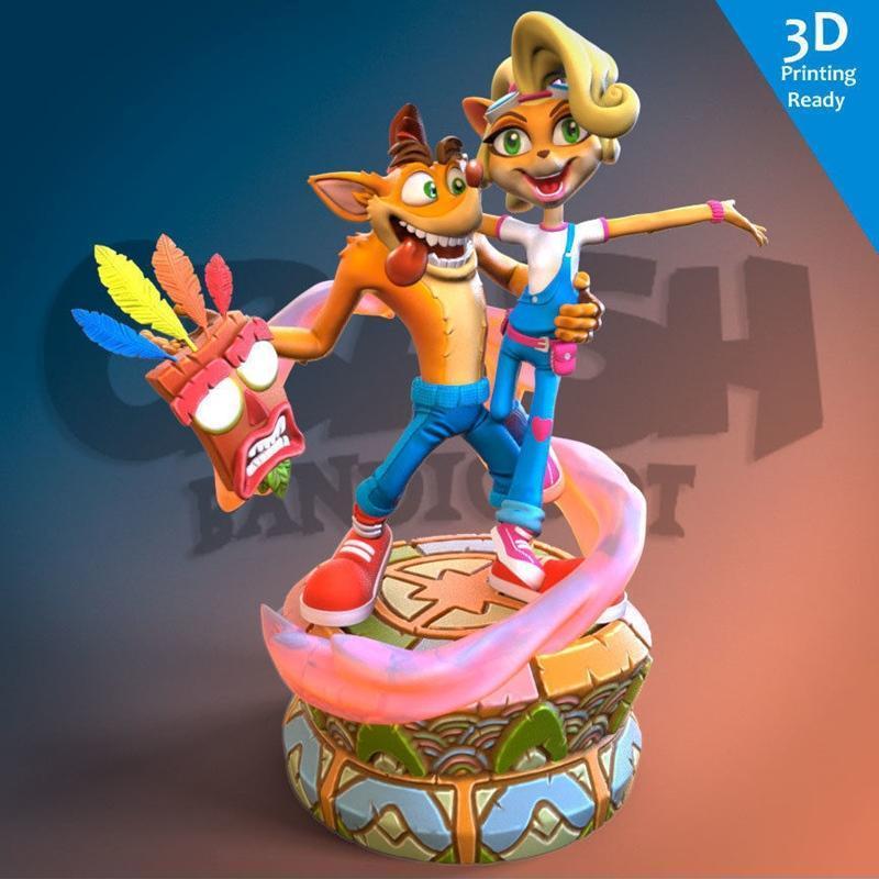 Crash Bandicoot 3D打印模型|Crash Bandicoot – 3D Print Model STL