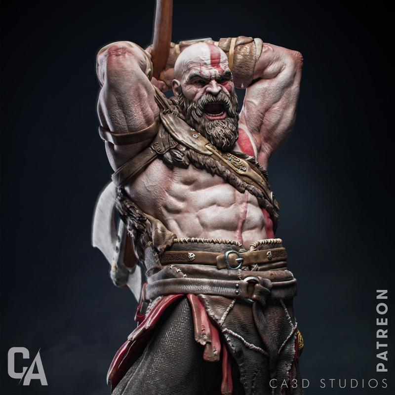 Ca 3d Studios – 希腊神话之怒 – 克拉托斯 3D打印模型|Ca 3d Studios – Kratos – 3D Print Model STL