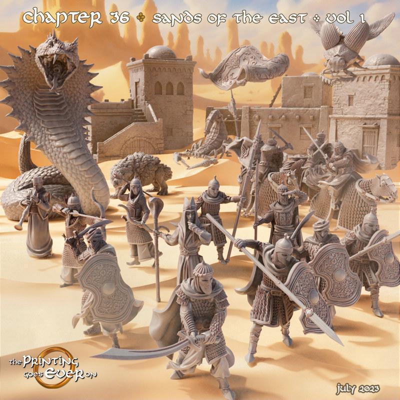 东方之沙——3D打印模型|The Printing Goes Ever On – Chapter 36 – Sands of the East – Vol 1 – 3D Print Model
