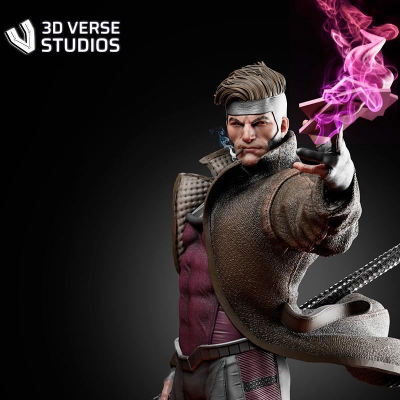 3D打印模型：Gambit角色精细建模|3d Verse Studios – Gambit – 3D Print Model STL