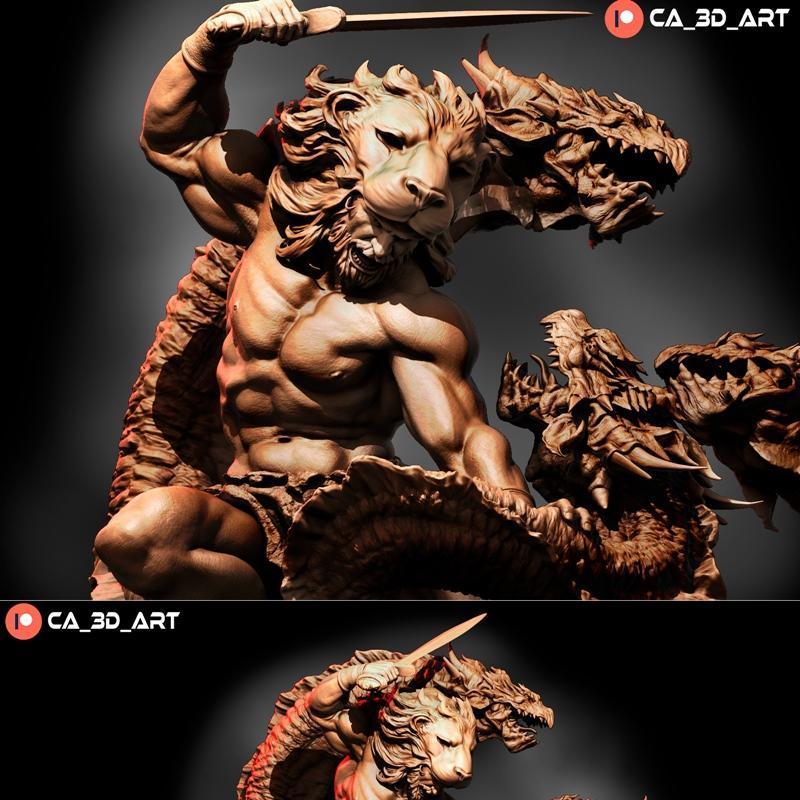 Ca 3D工作室 - 哈利·波特 - 霍格沃茨守护神3D打印模型|Ca 3d Studios – Hercules – 3D Print Model STL