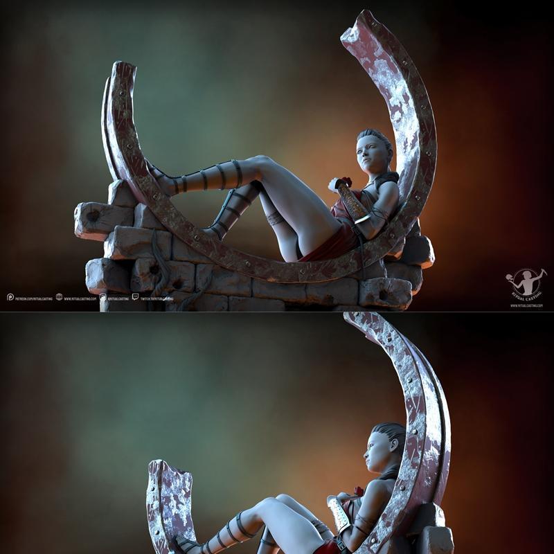 Ritual Casting 3D打印模型：Belle角色雕塑|Ritual Casting – Belle – 3D Print Model STL