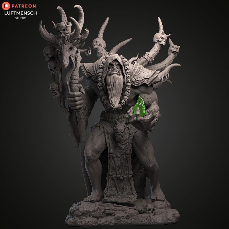 LuftMensch工作室 - Guldan - 3D打印模型|LuftMensch Studio – Guldan – 3D Print Model STL