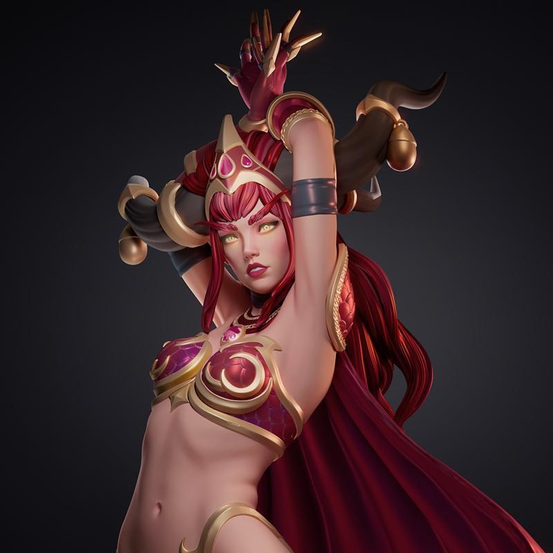 3D打印模型：魔兽世界艾萨拉萨——巨龙之魂|3D Verse Studios – Alexstrasza – World of Warcraft – 3D Print Model STL