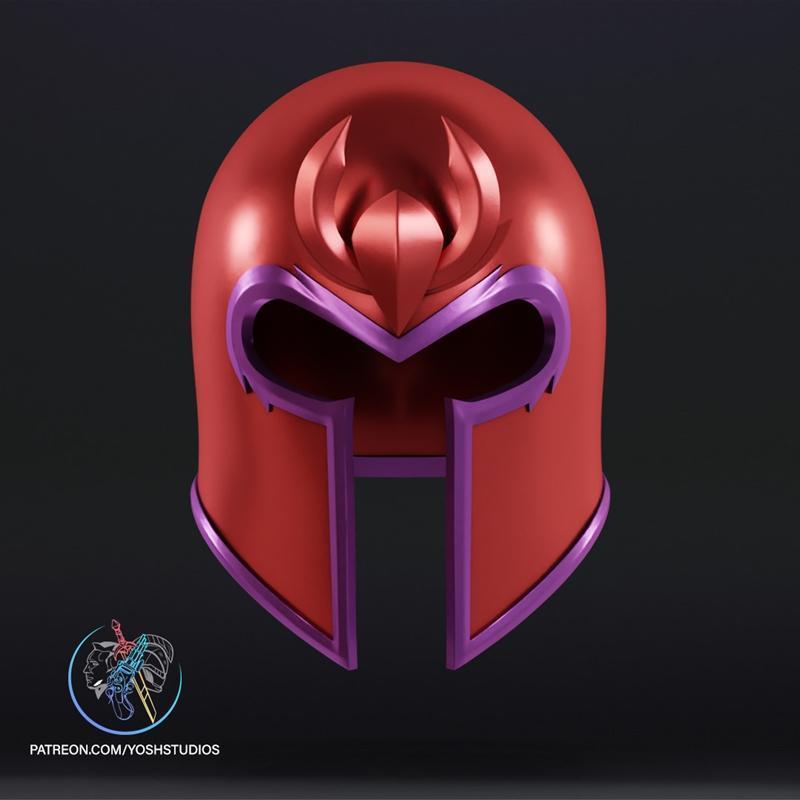 磁力战士头盔 - 3D打印模型|Comic Magneto Helmet – 3D Print Model STL