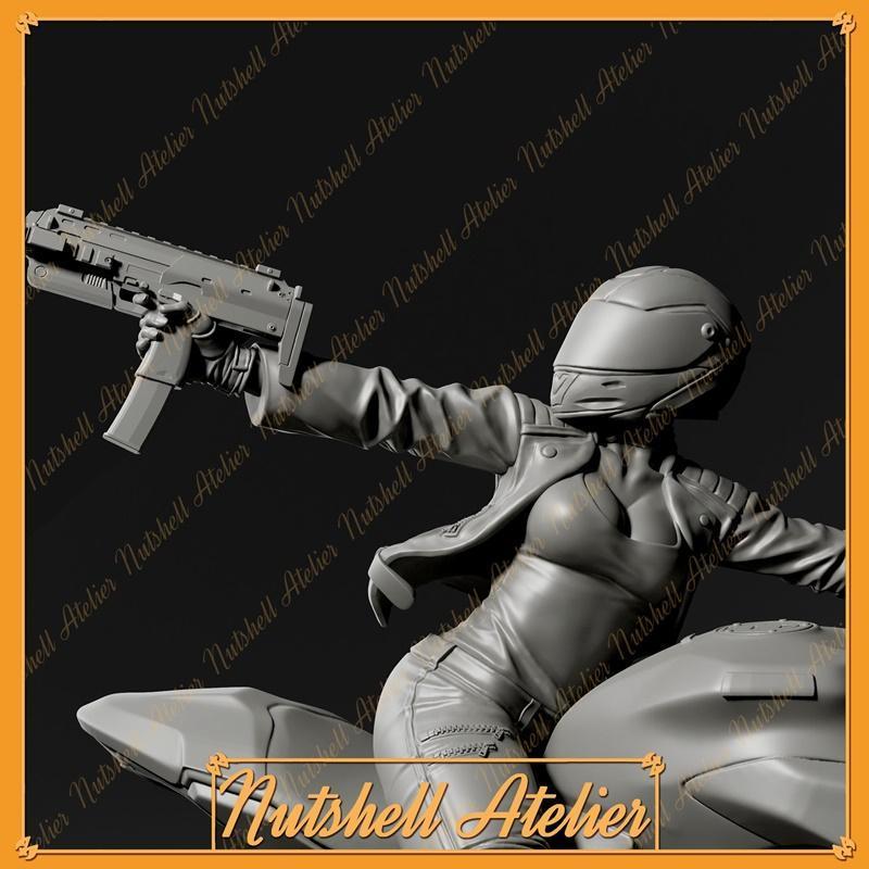 Nutshell Atelier - 骑士少女 - 3D打印模型|Nutshell Atelier – Biker Girl – 3D Print Model STL