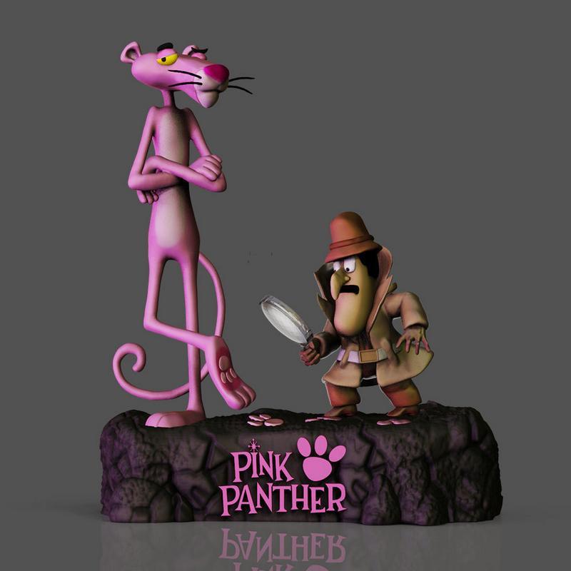 粉红豹——3D打印模型|Pink Panther – 3D Print Model