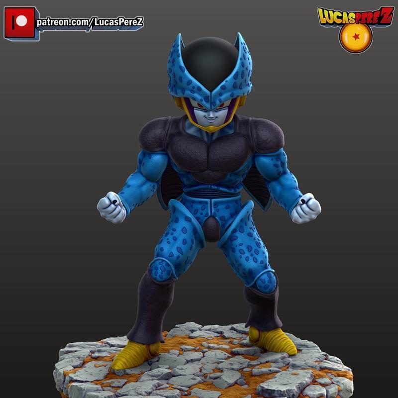 Cell JR 正规图角色 3D打印模型|Cell JR Regular Figure and Bust – 3D Print Model STL