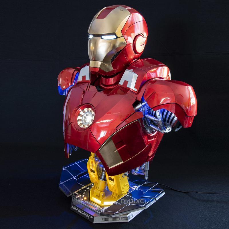 铁人马克七号 3D打印模型|Ironman MARK 7 Bust – 3D Print Model