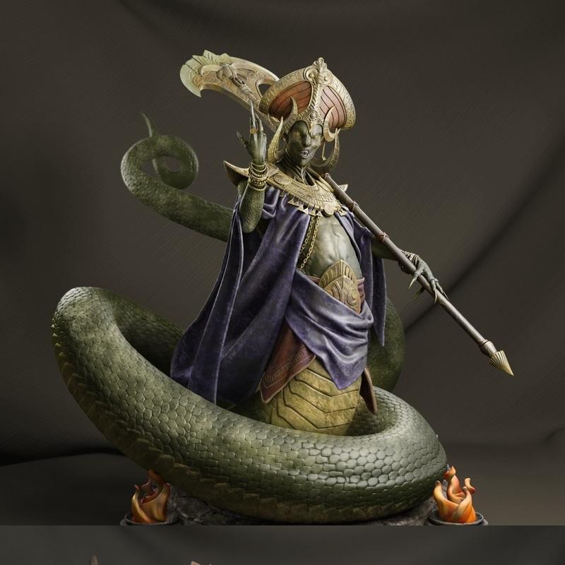 赛迪斯暴君——魔法的挑战——3D打印模型|Sidisi Brood Tyrant – Magic The Challenge – 3D Print Model