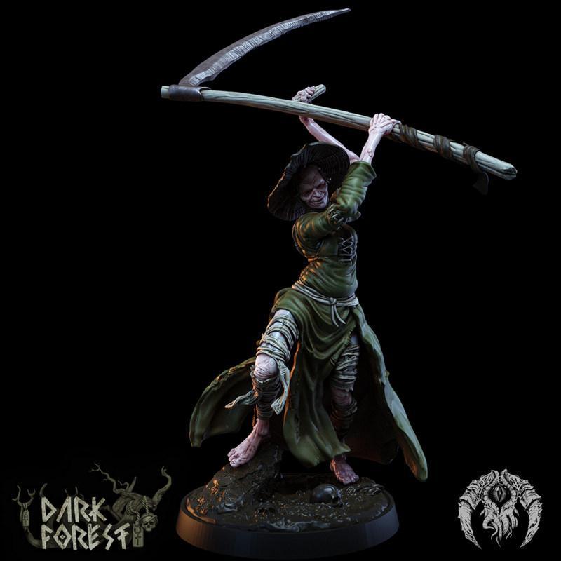 暗林奇兽——狂躁锯齿兽 3D打印模型|Bestiarum Miniatures – The Dark Forest – Crazed Scyther – 3D Print Model