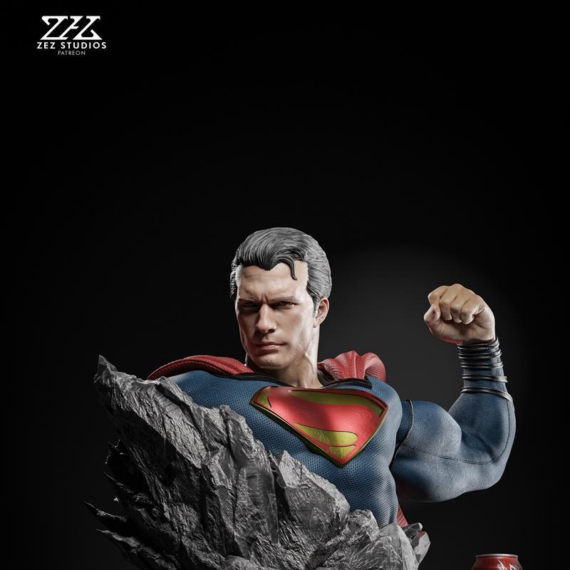 ZEZ工作室超人雕塑3D打印模型|ZEZ Studios – Superman Bust – 3D Print Model STL