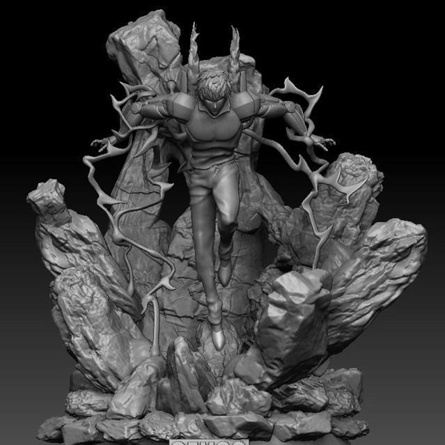 一拳超人 Genos 3D打印模型|Genos One Punch Man – 3D Print Model STL