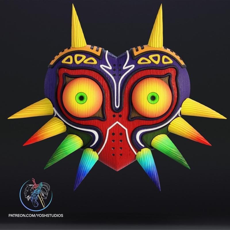 Majora's Mask 3D打印模型|Majoras Mask – 3D Print Model STL
